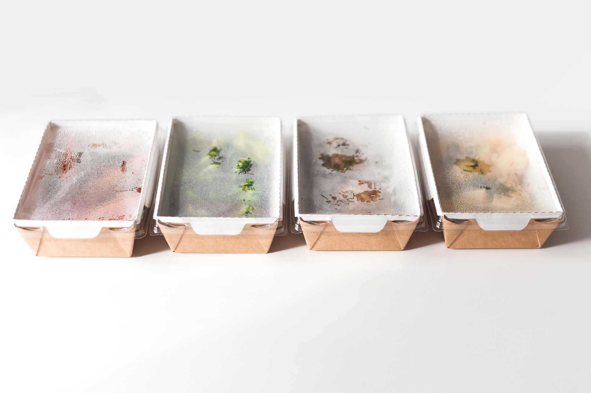 stack of tasting boxes for service test