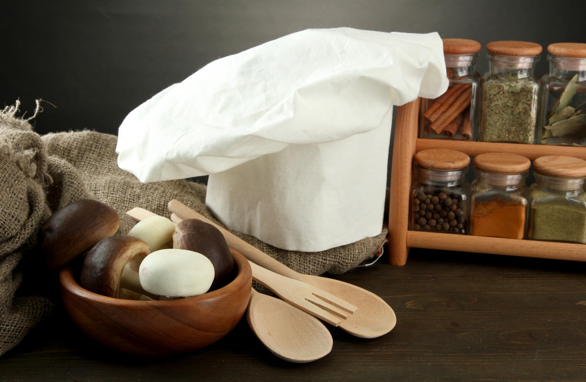 stack of packaged culinary workshop materials